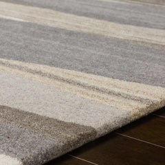 Forum Taupe Modern Wool Rug - Ornate Home