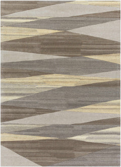 Forum Taupe Modern Wool Rug - Ornate Home