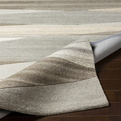 Forum Taupe Modern Wool Rug - Ornate Home