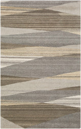 Forum Taupe Modern Wool Rug - Ornate Home