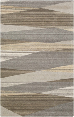Forum Taupe Modern Wool Rug - Ornate Home