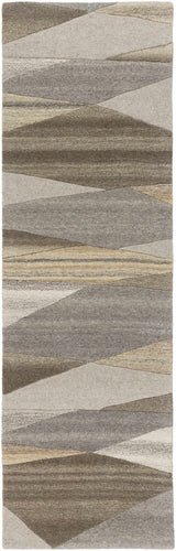 Forum Taupe Modern Wool Rug - Ornate Home