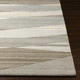 Forum Taupe Modern Wool Rug - Ornate Home