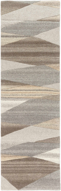 Forum Taupe Modern Wool Rug - Ornate Home