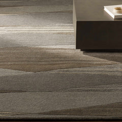 Forum Taupe Modern Wool Rug - Ornate Home