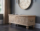 Fossil Ridge Beige Storage Bench (Online Special Price) - Ornate Home