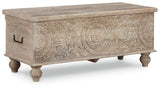 Fossil Ridge Beige Storage Bench (Online Special Price) - Ornate Home