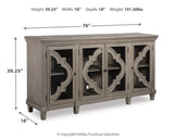 Fossil Ridge Gray Accent Cabinet - Ornate Home