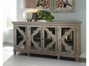 Fossil Ridge Gray Accent Cabinet - Ornate Home