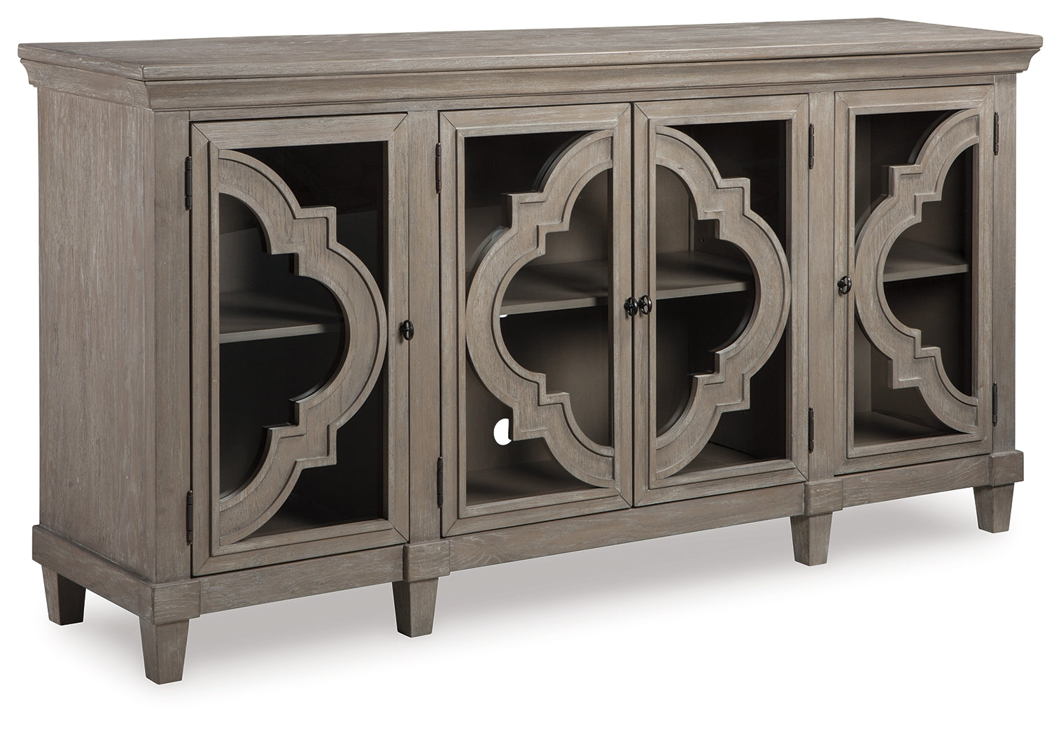 Fossil Ridge Gray Accent Cabinet - Ornate Home