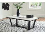 Fostead White/Espresso Coffee Table - Ornate Home