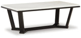 Fostead White/Espresso Coffee Table - Ornate Home
