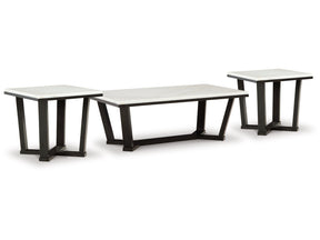 Fostead White/Espresso Coffee Table and 2 Ends (Online Special Price) - Ornate Home