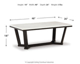 Fostead White/Espresso Coffee Table and 2 Ends (Online Special Price) - Ornate Home