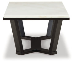 Fostead White/Espresso Coffee Table and 2 Ends - Ornate Home