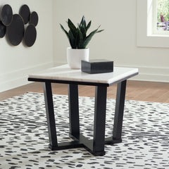 Fostead White/Espresso Coffee Table and 2 Ends - Ornate Home