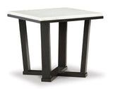 Fostead White/Espresso End Table (Online Special Price) - Ornate Home