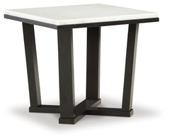 Fostead White/Espresso End Table - Ornate Home