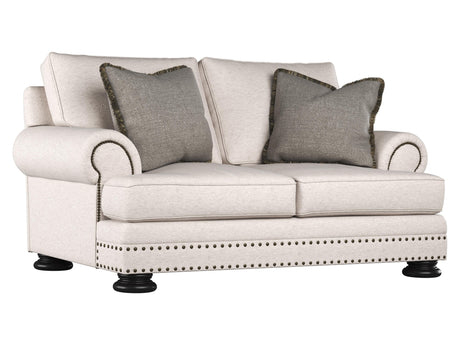 Foster Beige/Tan Fabric Loveseat - Ornate Home