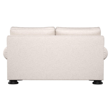 Foster Beige/Tan Fabric Loveseat - Ornate Home