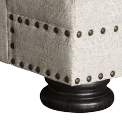 Foster Beige/Tan Fabric Loveseat - Ornate Home