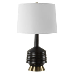 Foster Black Glaze Table Lamp - Ornate Home
