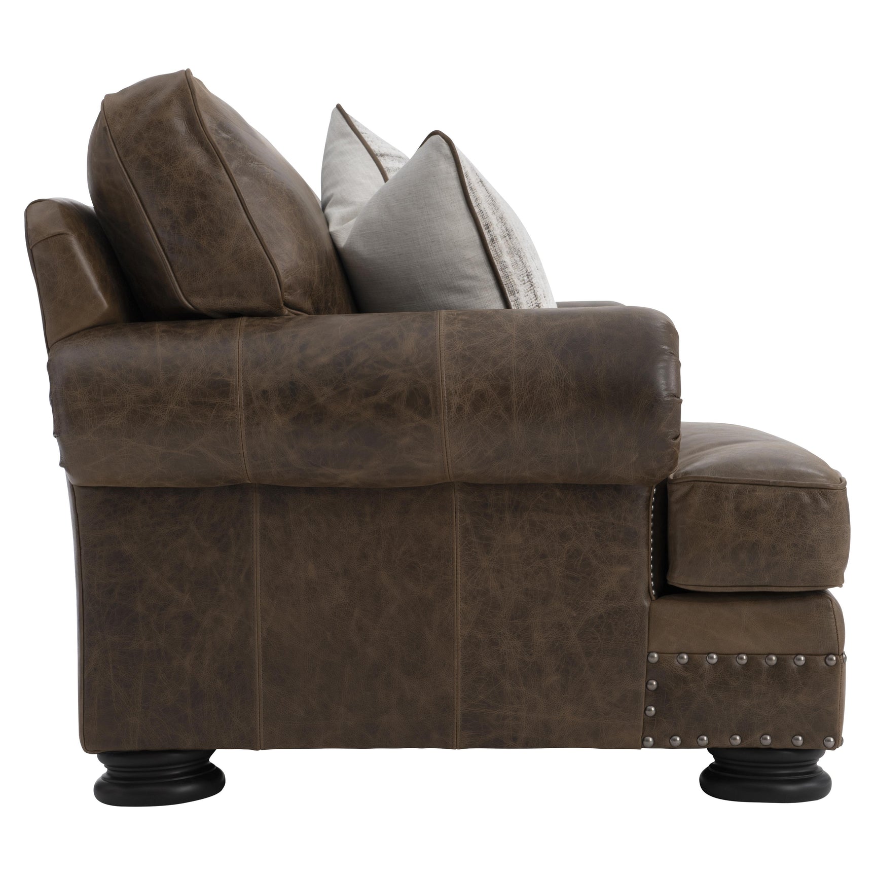 Foster Brown Leather Chair - Ornate Home