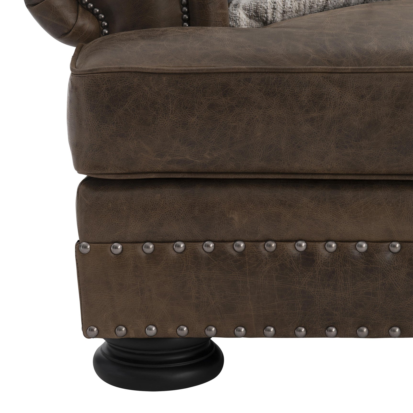 Foster Brown Leather Chair - Ornate Home