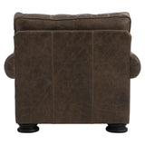 Foster Brown Leather Chair - Ornate Home