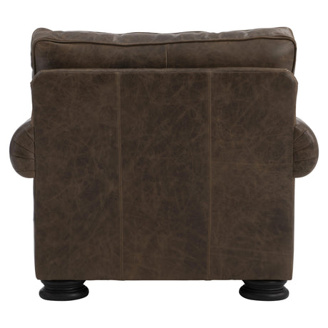 Foster Brown Leather Chair - Ornate Home
