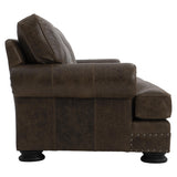 Foster Brown Leather Sofa - Ornate Home