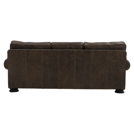 Foster Brown Leather Sofa - Ornate Home