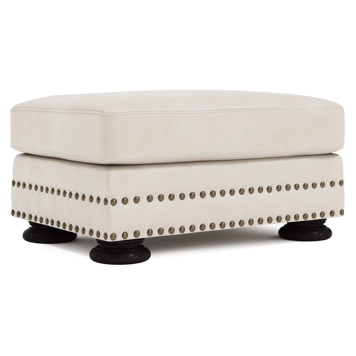 Foster Brown Ottoman - Ornate Home