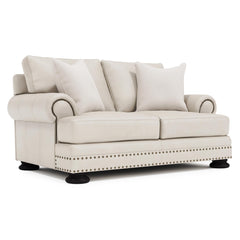 Foster Cream Loveseat - Ornate Home