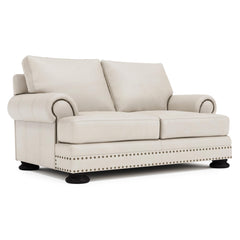 Foster Cream Loveseat Without Pillows - Ornate Home