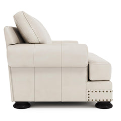 Foster Cream Loveseat Without Pillows - Ornate Home