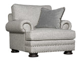 Foster Grey Fabric Chair - Ornate Home