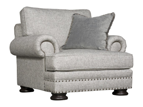 Foster Grey Fabric Chair - Ornate Home