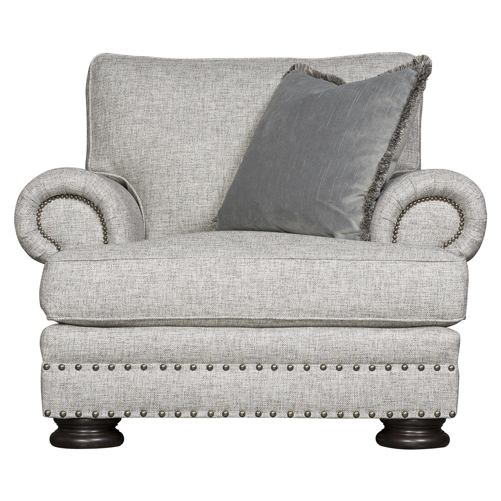 Foster Grey Fabric Chair - Ornate Home