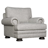 Foster Grey Fabric Chair - Ornate Home