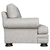 Foster Grey Fabric Chair - Ornate Home