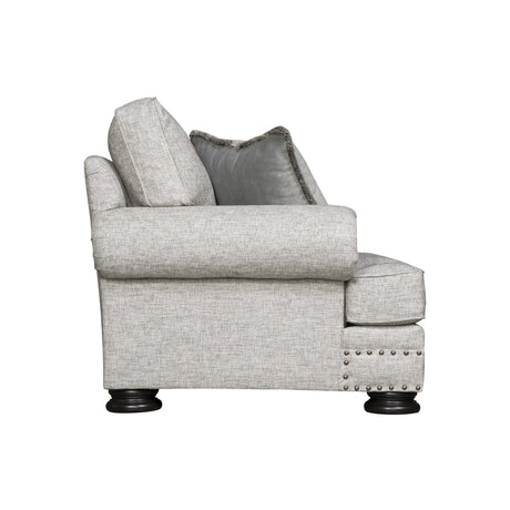Foster Grey Fabric Loveseat - Ornate Home