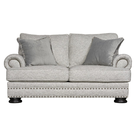 Foster Grey Fabric Loveseat - Ornate Home