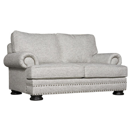 Foster Grey Fabric Loveseat - Ornate Home