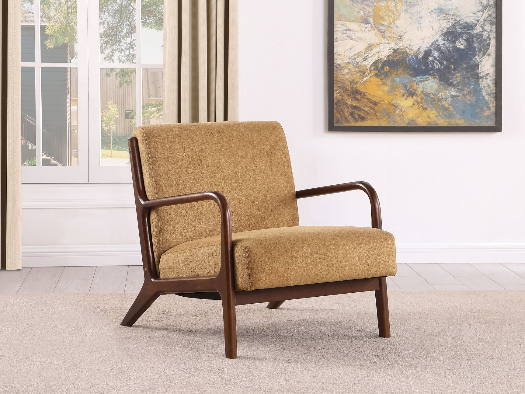 Foster Honey Accent Chair - Ornate Home