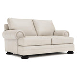Foster Ivory Loveseat Without Pillows & Nails - Ornate Home