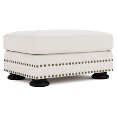 Foster Ivory Ottoman - Ornate Home