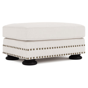 Foster Ivory Ottoman - Ornate Home