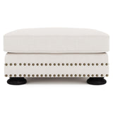Foster Ivory Ottoman - Ornate Home