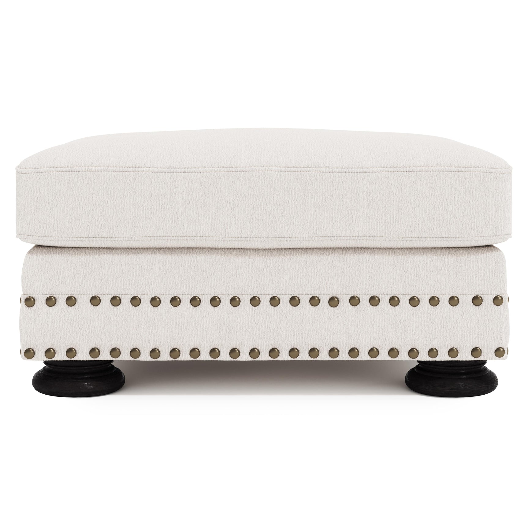 Foster Ivory Ottoman - Ornate Home